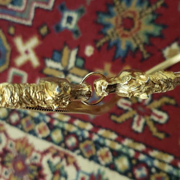 ❤ VINTAGE | Brass Equestrian Horse Head Bit Ring Goldtone Belt - Picture 8 of 11